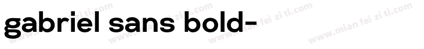 gabriel sans bold字体转换